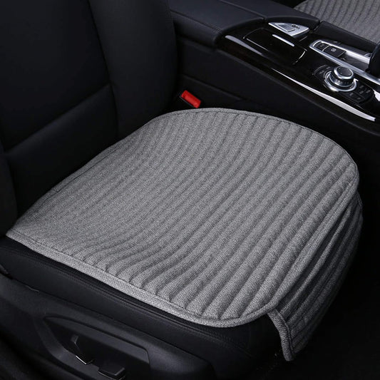 Gray Car Seat Covers,2 Pack Buckwheat Hulls Bottom Seat Covers for Cars,Universal Car Seat Cushion(2Pc Gray Front Seat)