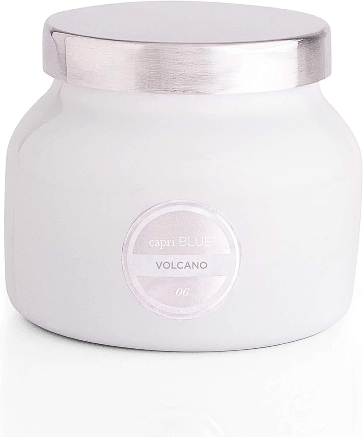 Volcano Scented Candles - Luxury Glass Jar Candles for Home Scented with Tropical Fruit & Sugared Citrus - Soy Wax Blend -  Volcano - Black Color (8 Oz)